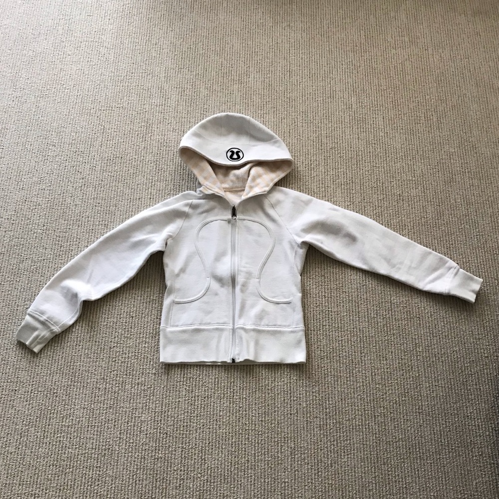 Lululemon White (REVERSIBLE) Scuba Hoodie size 2